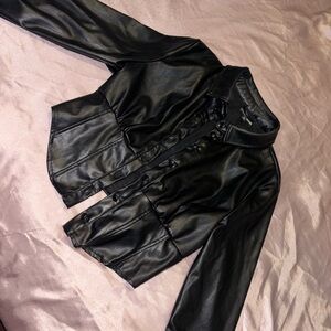Fashion Nova Black Leather Jacket